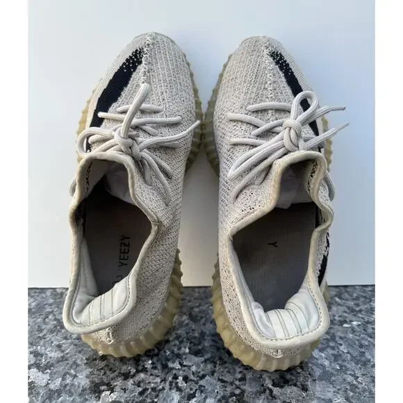 Adidas Yeezy Boost 350 V2 Beige Black SPLY-350 Size 9.5 HP7870 Kanye West - Picture 6 of 12